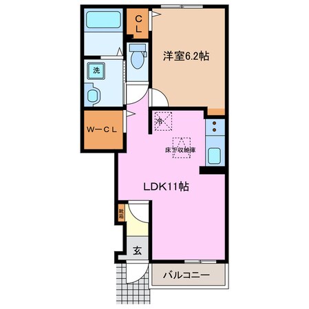 コンフォートの物件間取画像